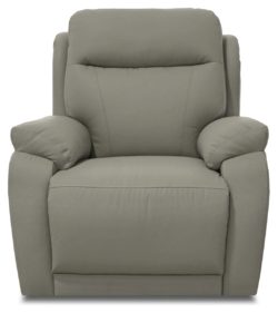 Collection Ricardo Leather Recliner Chair - Grey.